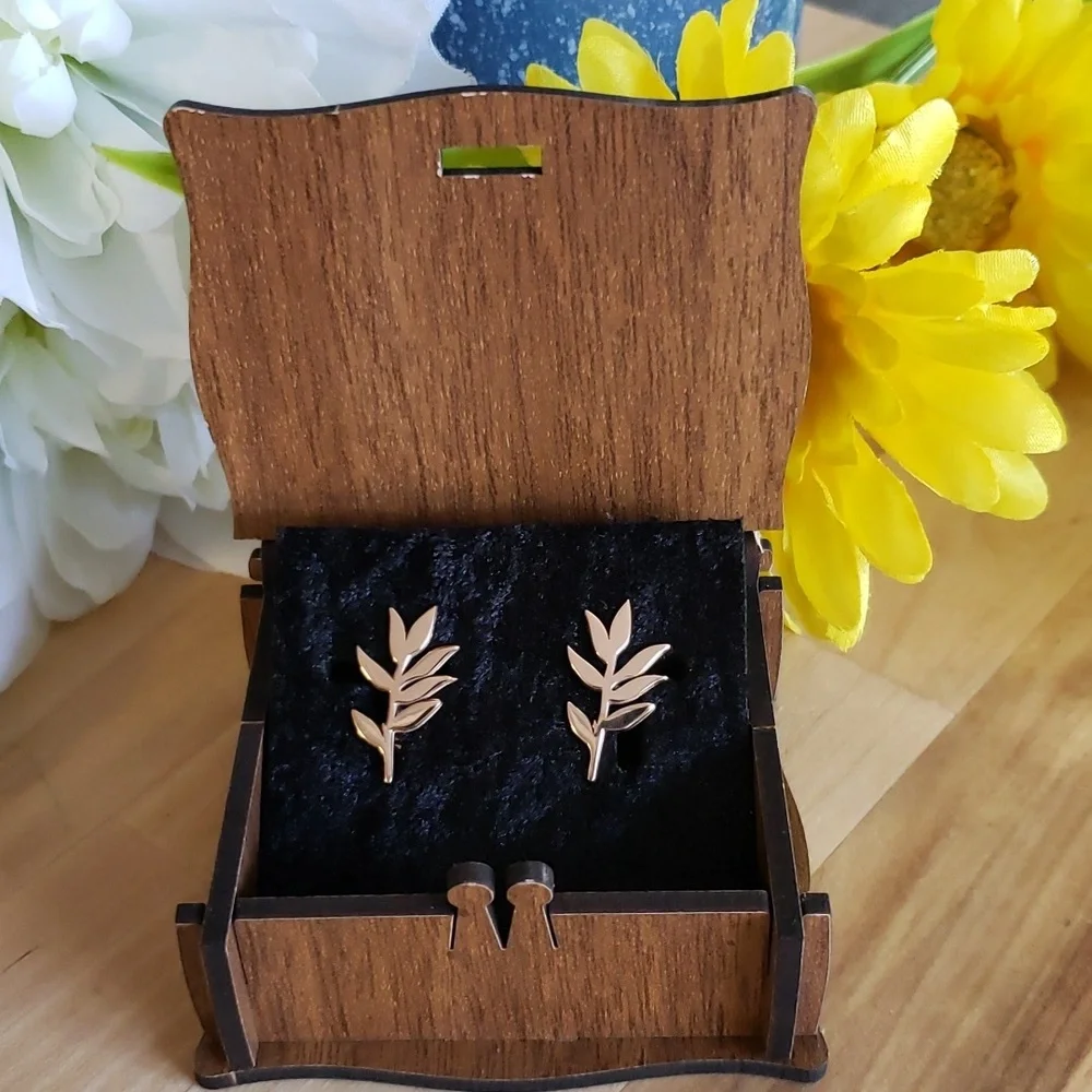Olive Branch Cufflink/ Groomsmen gift